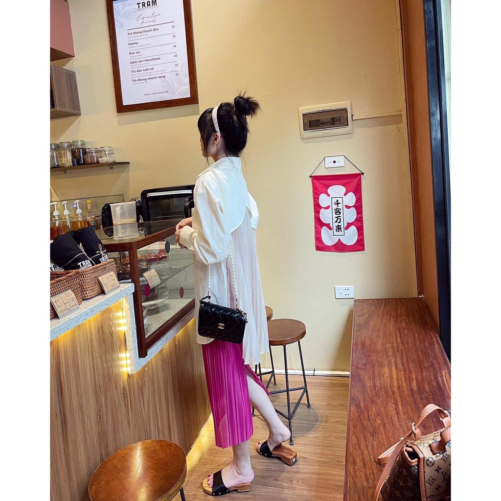 [Mã FADIRECT20 giảm 20K đơn 150K] [HÀNG 2 LỚP] Chân Váy Ly, Chân Váy Midi Xẻ Đùi Mix Áo Sơ Mi, Áo Phông Mặc Hè Đi Biển | BigBuy360 - bigbuy360.vn