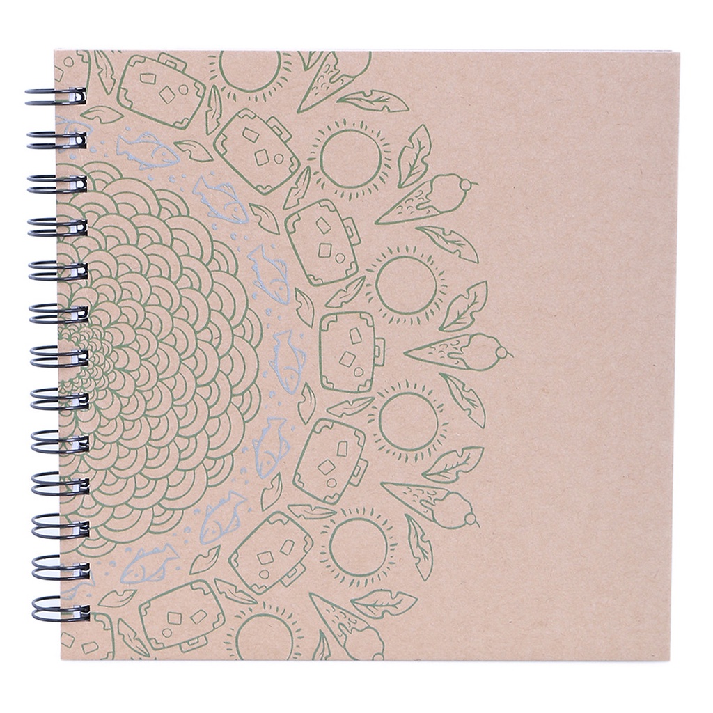 Sổ Vẽ Sketchbook 80 Trang Khai Trí Stationery Gáy Lò Xo - Ocean L