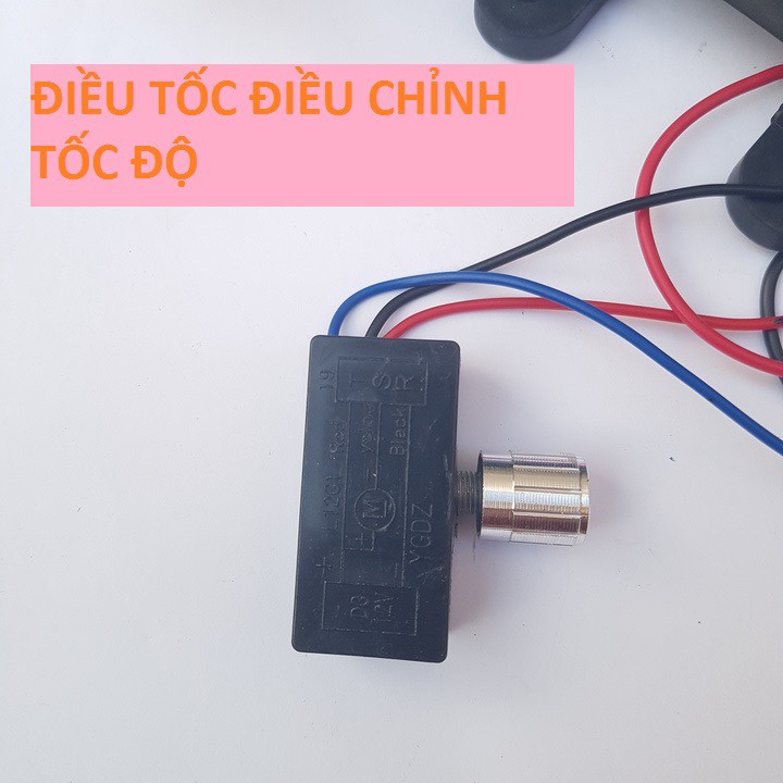 Bơm mini 12v phun sương kèm nguồn -  Bơm 12v có điều chỉnh tốc độ