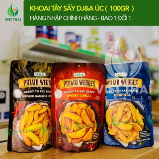 Khoai Tây Sấy Giòn Úc DJ&A 100G - (Vị Ớt Ngọt - Tỏi Ớt - Truyền thống) Thơm Ngon Giòn rụm