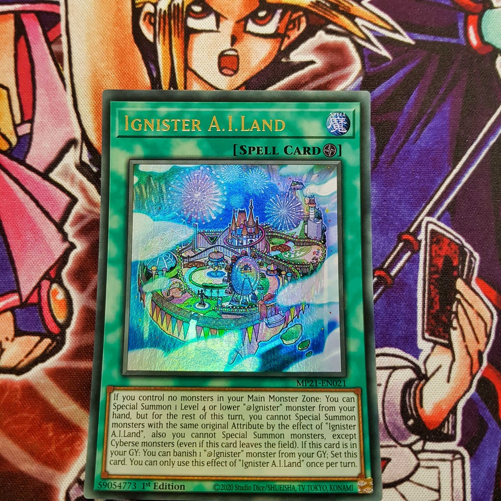 Thẻ bài Yugioh chính hãng | Ignister A.I.Land | MP21 Ultra rare.