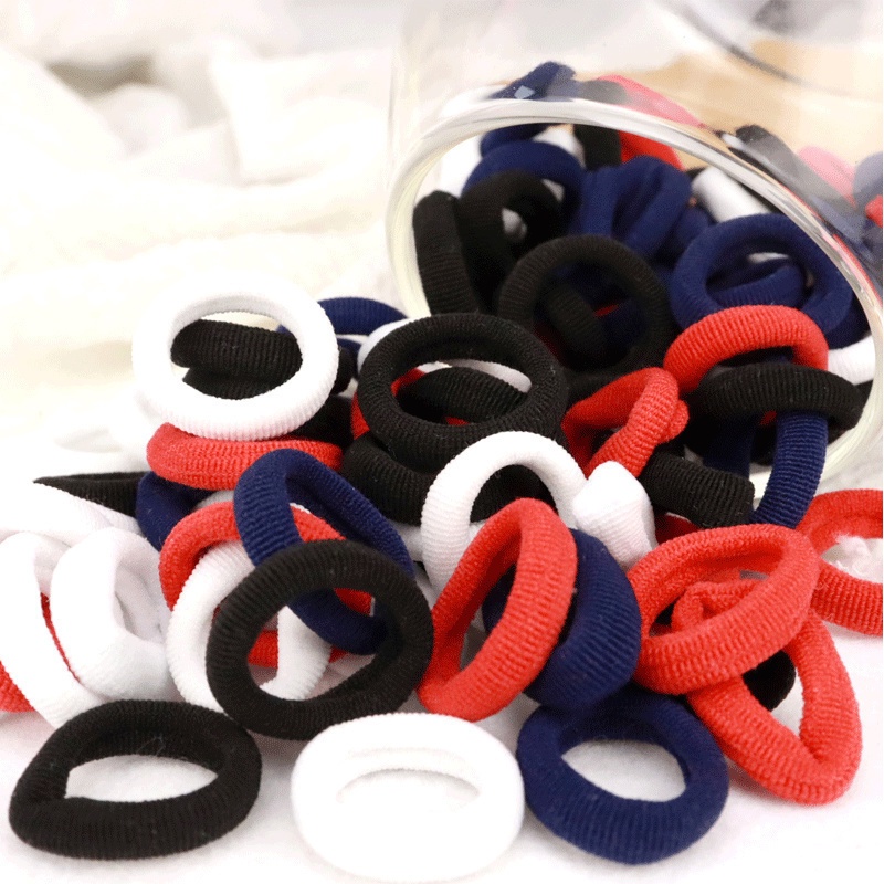 Set 100 Dây Buộc Tóc Co Giãn Đáng Yêu Cho Bé Gái