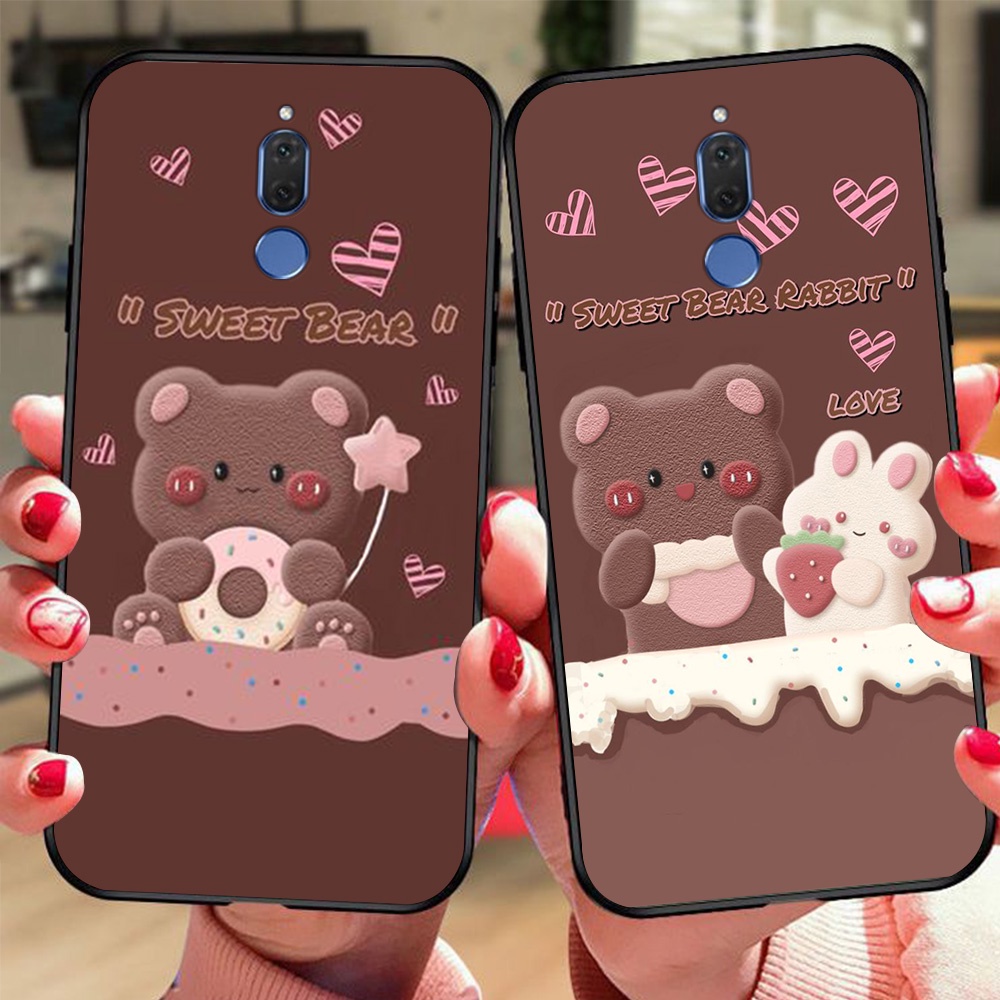 Ốp lưng điện thoại huawei nova 2i in hình gấu nâu vô cùng đáng yêu