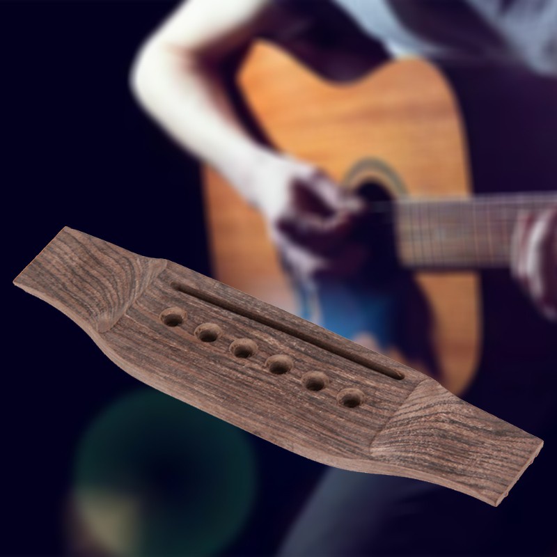 Bộ Ngựa Đàn Bằng Gỗ Hồng Thay Thế Cho Đàn Guitar Acoustic Diy