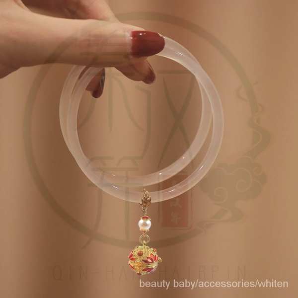 Vòng tay đeo hằng ngày trang trí chuông leng keng phong cách Hán phục triều đình cổ trang cho nữ