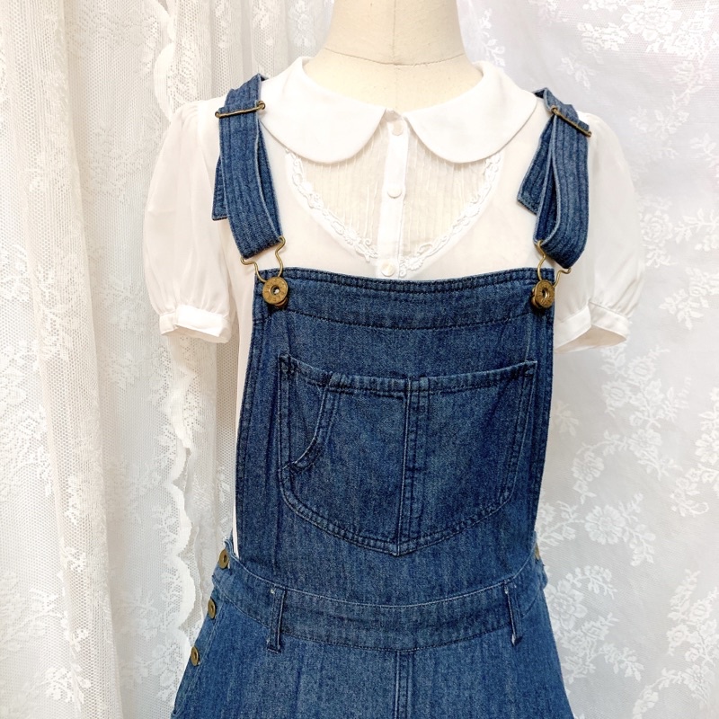 Đầm yếm Nhật Lowrys Farm dáng dài vintage