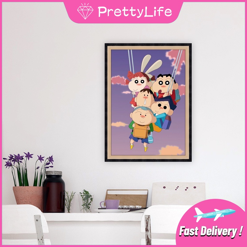 Bộ Tranh Đính Đá 5D Tự Làm 30x40cm/40x50cm Hình Cậu Bé Bút Chì