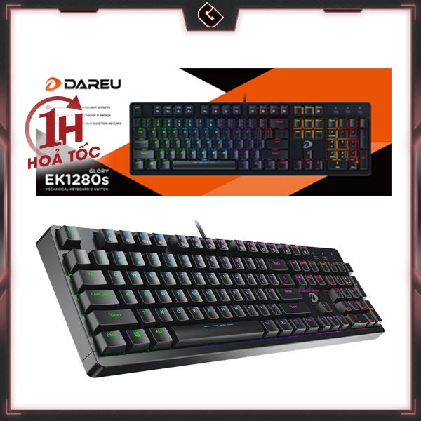 Bàn Phím Cơ Gaming Dareu EK1280s Full Size - Hàng Chính Hãng