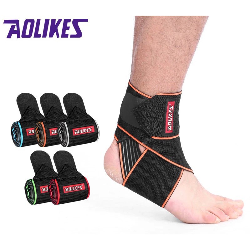 Sửa Băng cổ chân thể thao chống trượt chính hãng Aolikes 1527 Đai Quấn Bảo Vệ Mắt cá Chân chinhhang