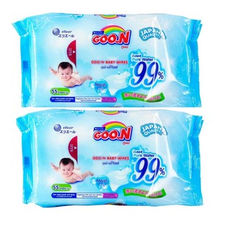 [HCM] - combo 2 bịch khăn ướt Goon Thái 55 miếng/ bịch- chính hãng