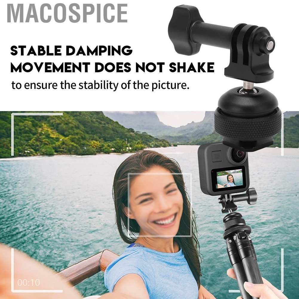 Đế gắn macospice màu đen có thể điều chỉnh xoay 360 độ 1/4 inch
 | BigBuy360 - bigbuy360.vn