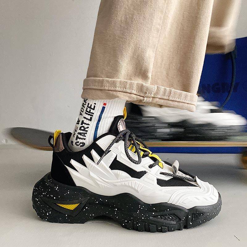 Sneakers Giày Đen Đế Dày Thời Trang Mùa Hè Năng Động