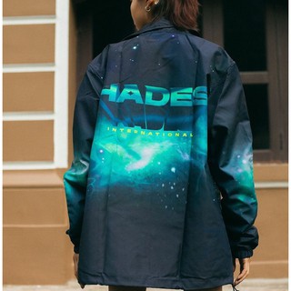 Áo khoác dù form rộng phối màu loang xanh đen 3D cực hot , chất dù 2 lớp dày dặn