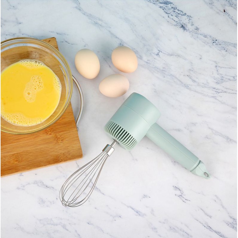 Máy đánh trứng và xay tỏi ớt mini cầm tay 2 trong 1 thông minh M03 ,,,