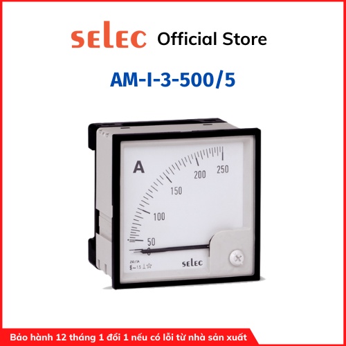 Đồng hồ kim Ampe AM-I-3-500/5 | SELEC