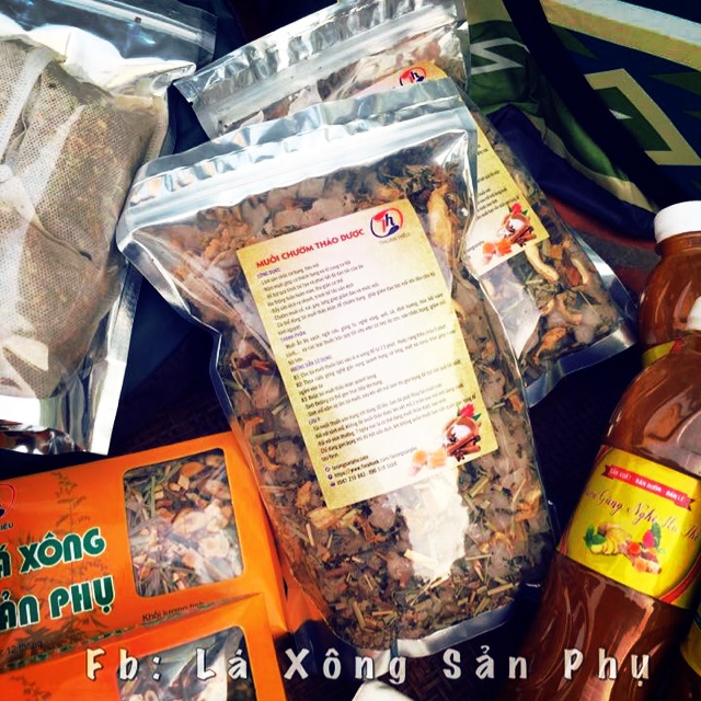 1kg Muối chườm bụng thảo dược