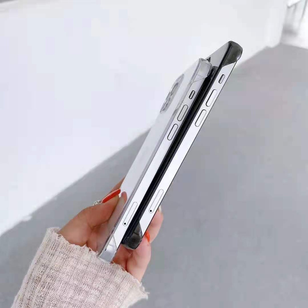 Ốp Điện Thoại Trong Suốt Chống Sốc Thời Trang Cho iPhone 13/12/11/XS/X/8/7