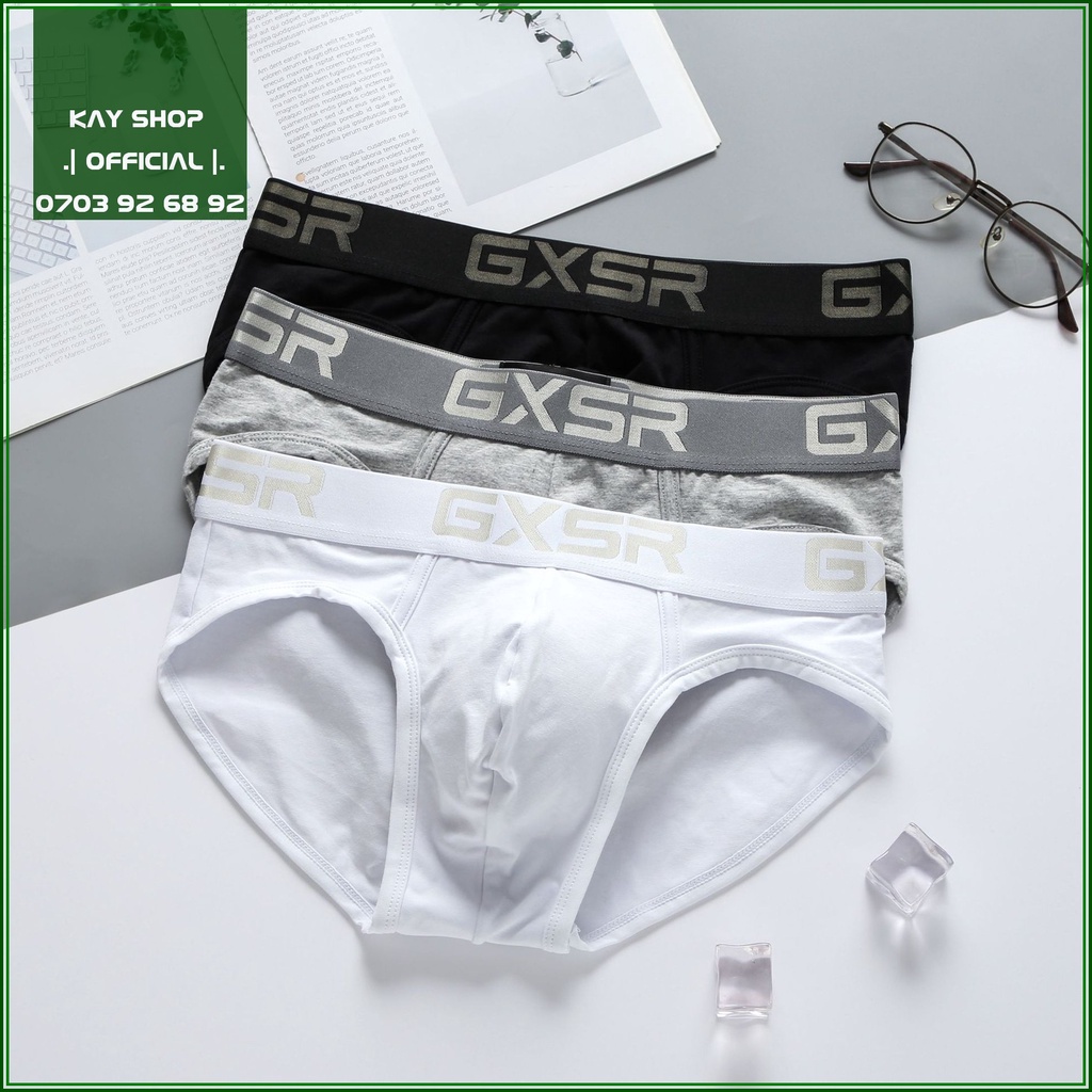 Quần lót nam tam giác GXSR sang trọng cao cấp thun cotton - Quần sịp nam đẹp quyến rũ ôm mông căng
