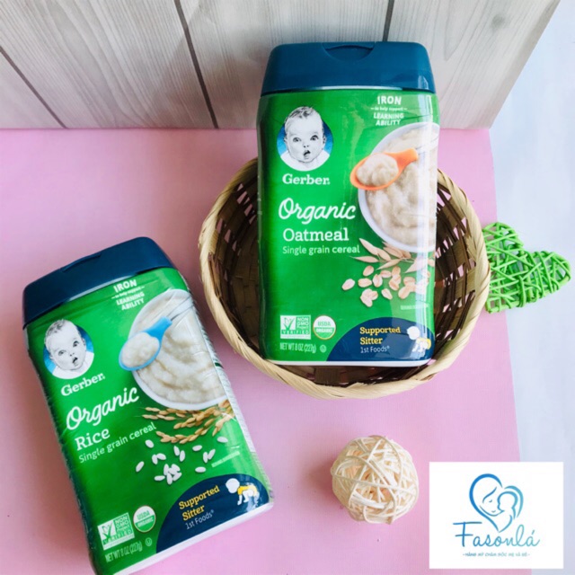 BỘT ĂN DĂM GERBER ORGANIC 227g