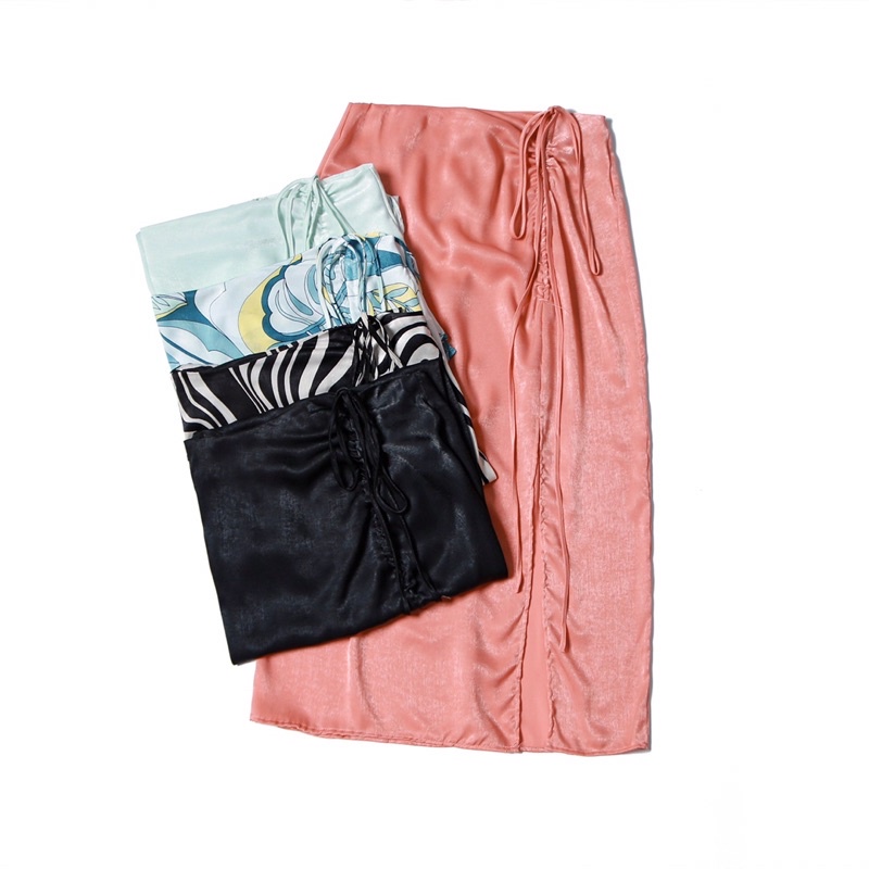 👉🏻 Chân váy dây rút satin F-21 xuất xịn | BigBuy360 - bigbuy360.vn