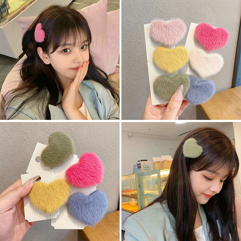 🌸🌸Kẹp Tóc Hình Trái Tim Phong Cách Thời Trang Hàn Quốc