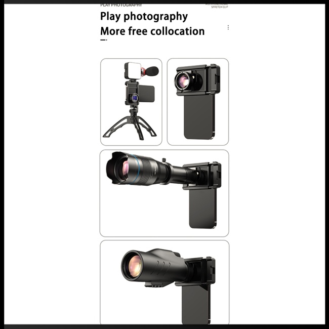 Ống Kính Kẹp Điện Thoại Zevaret Apl-f001 Chuyên Nghiệp