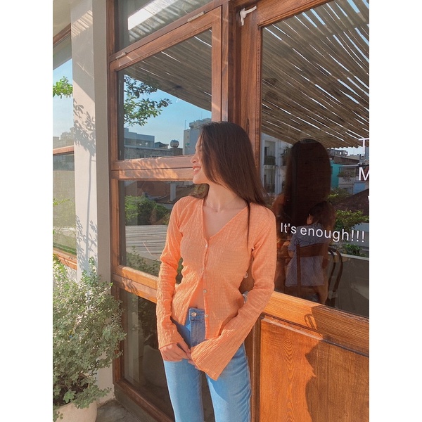 Áo croptop tay dài REVER CLOTHINGS Colorpop Top