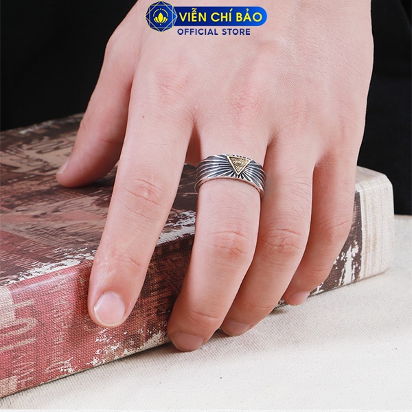 Nhẫn bạc nam Thiên Nhãn chất liệu bạc Thái 925 thời trang phụ kiện trang sức Viễn Chí Bảo N101142x