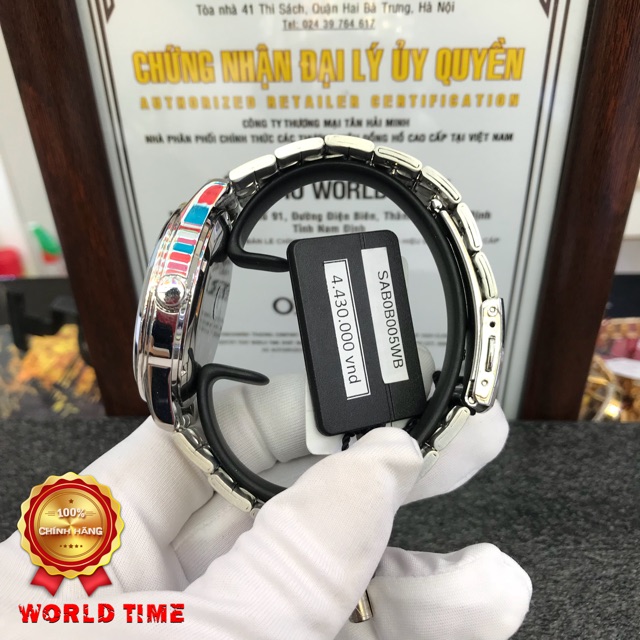 Đồng hồ Nam Chính Hãng Orient SAB0B005WB Automatic , Dây thép