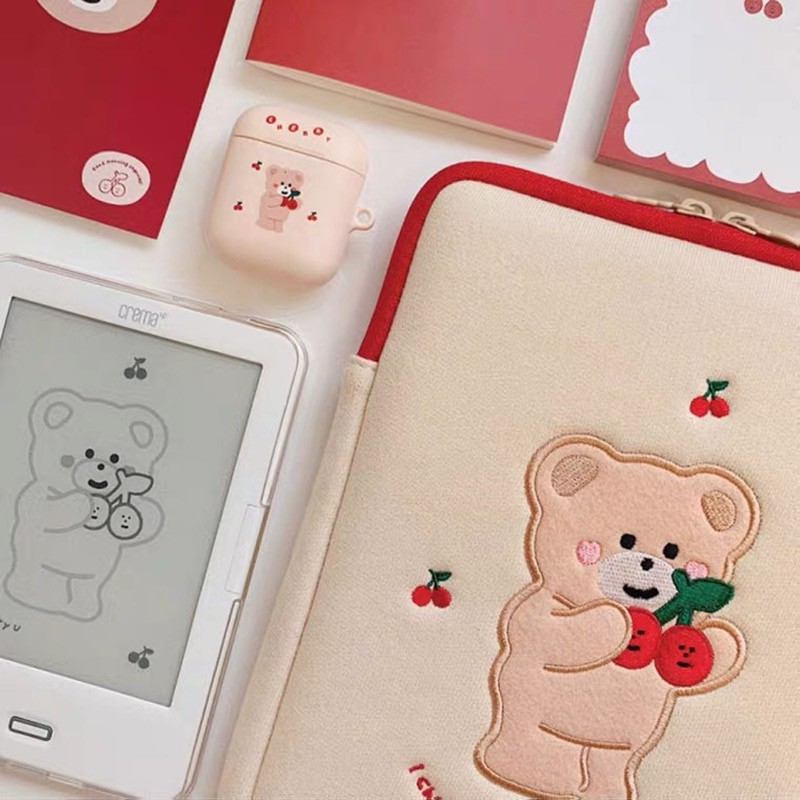 Bentoy Milk Joy túi đựng máy tính xách tay hình gấu thời trang Hàn Quốc cho ipad 15 13 11 10,5 10,2 | BigBuy360 - bigbuy360.vn