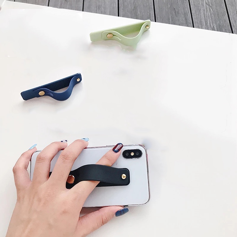 Vòng đeo tay giữ điện thoại bằng silicon tự dính thích hợp cho iPhone &amp; Android