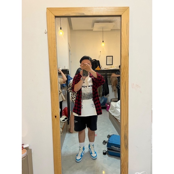 Áo sơ mi flannel 2hand sọc caro tay dài chuẩn Mỹ 🥰