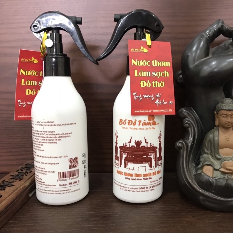Nước Thơm Làm Sạch Ban Thờ Tinh Dầu Quế Thơm 250ml Bồ Đề Tâm
