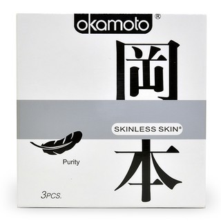 HỘP 3 CÁI BAO CAO SU OKAMOTO PURITY