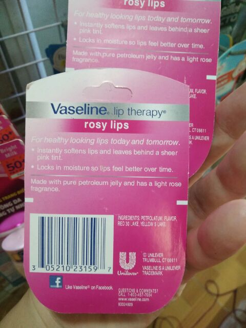 Combo hai hủ dưỡng môi Vaseline