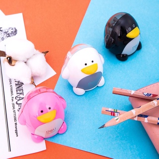 Gọt bút chì Deli 0563 cute hình chú chim cánh cụt - Gọt bút chì mini cao cấp - văn phòng phẩm - HOKAMI STORE