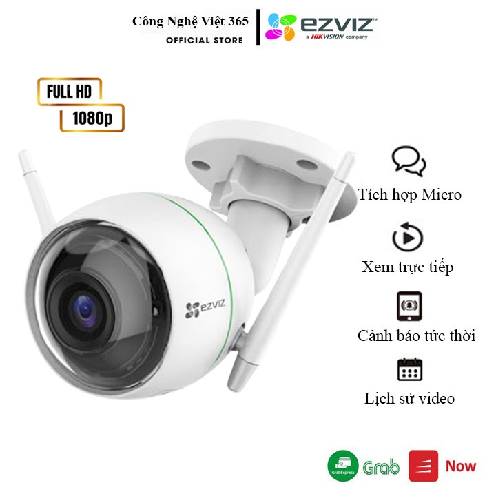 Camera Wifi Ezviz_C3WN_1080P Full HD- Chạy ngoài trời,Full HD 1080P, Tích hợp míc nghe, Hồng Ngoại xa - BẢO HÀNH 24 TH | BigBuy360 - bigbuy360.vn