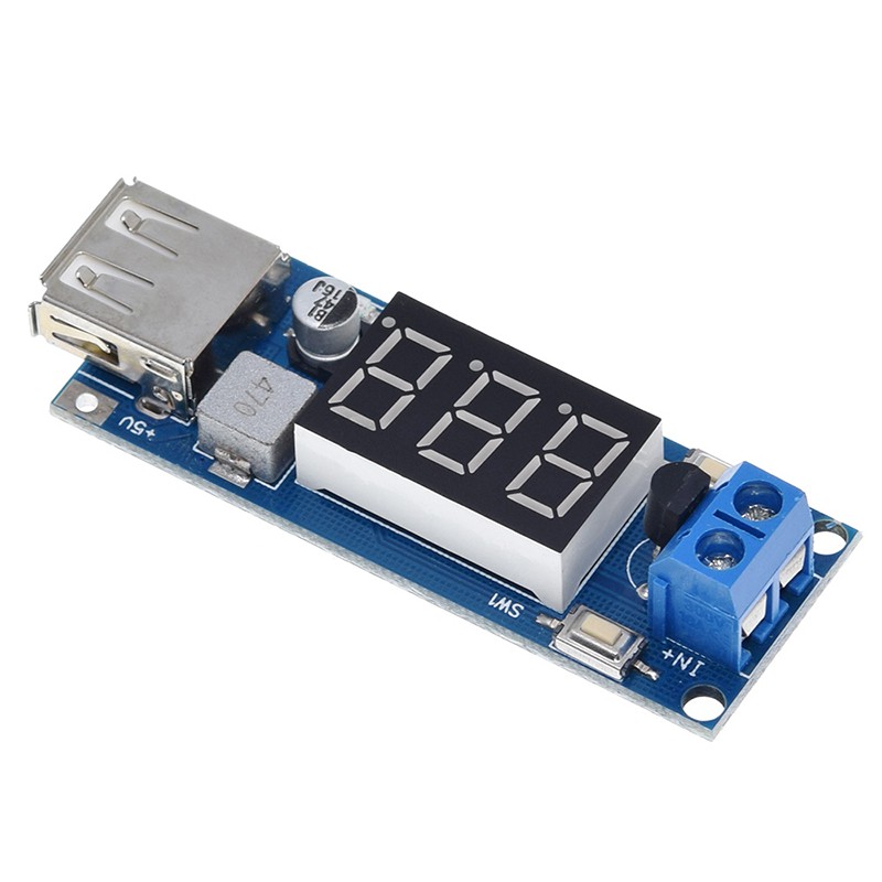 1 Mô Đun Hạ Áp DC-DC 12V Sang 5V Từ 6V / 6V / 12V / 15V / 24V / 36V Xuống 5V