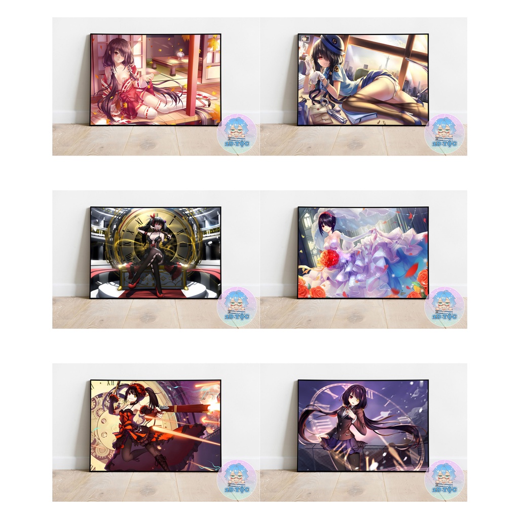 TRANH POSTER A3 TOKISAKI KURUMI (15) ANIME MANGA DATE A LIVE CHẤT LIỆU GIẤY CAO CẤP - 2D TỘC SHOP