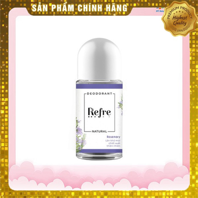 Lăn khử mùi Refre Natural 40ml - Hương Thảo