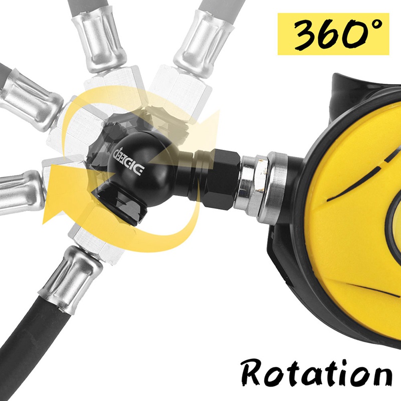 Bộ Chuyển Đổi Ống Thở Lặn Biển 2Nd Xoay 360 Độ Thông Dụng