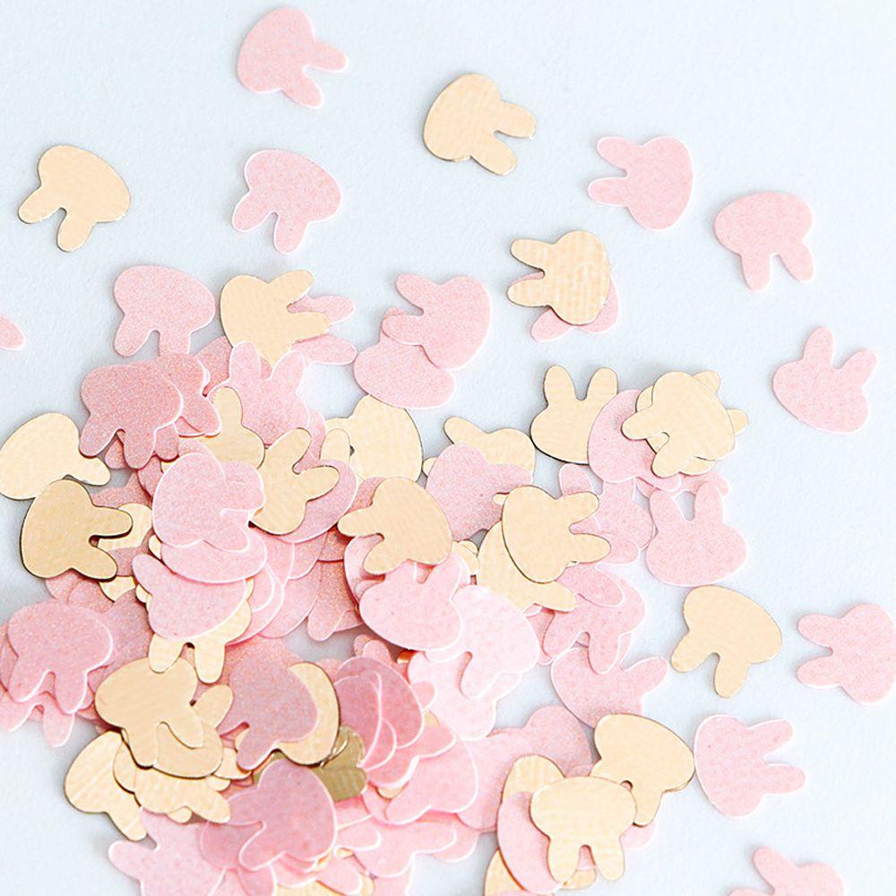 Phụ Kiện Kim Tuyến Hình Thỏ/Hoa Lấp Lánh Trang Trí Móng Tay Cho Nữ