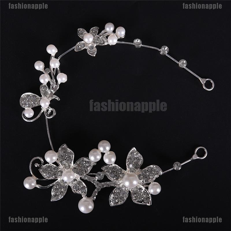 Kẹp Tóc Hình Bông Hoa Đính Đá Và Ngọc Trai Giả Thanh Lịch Dành Cho Nữ
