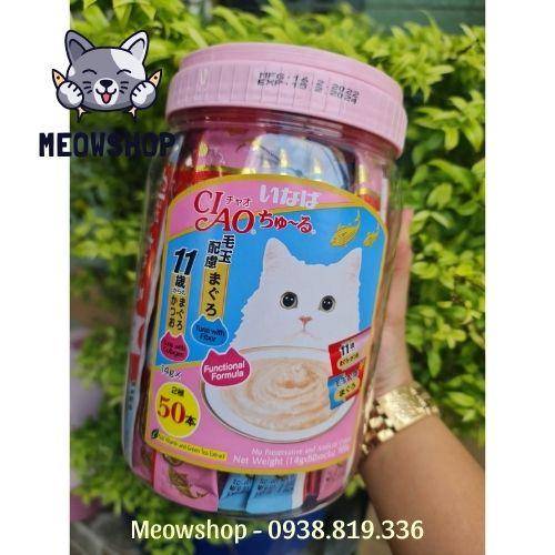 Súp Thưởng Cho Mèo Inaba Ciao Churu Thái Lan 14G Đủ Vị