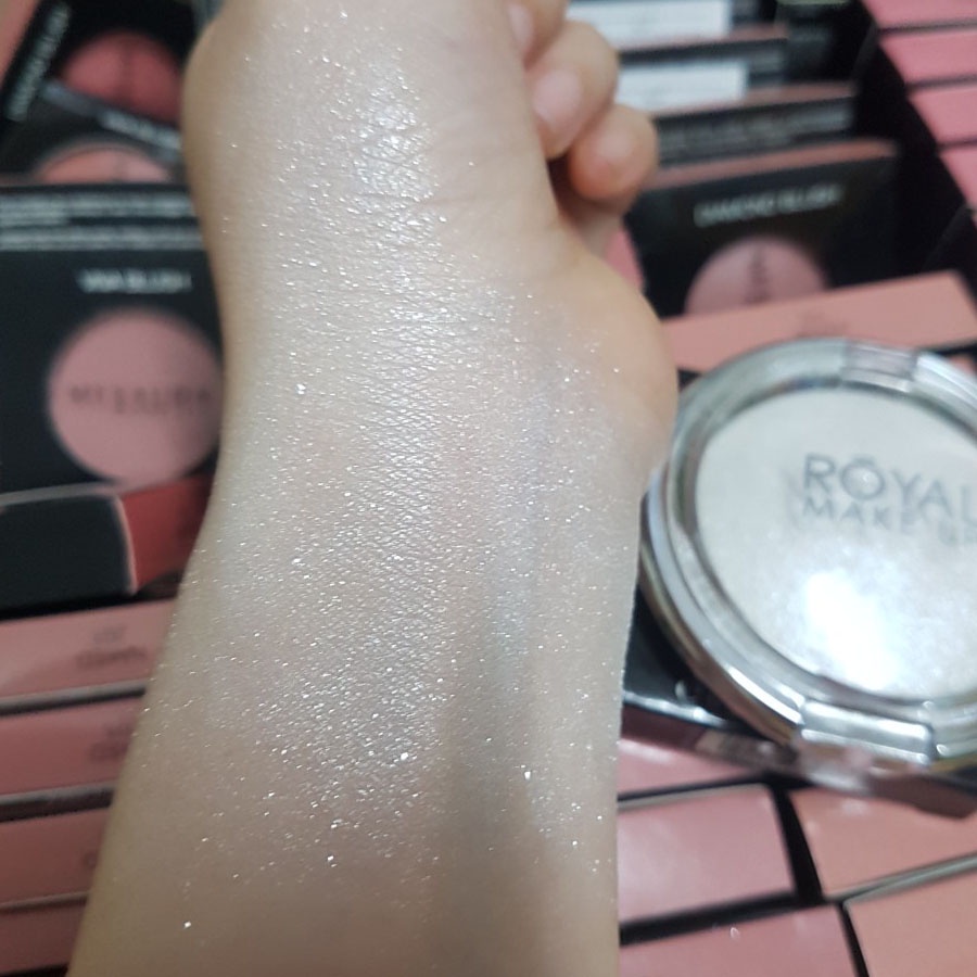 Phấn Highlight Lấp Lánh RÒYAL MAKE UP Earth Moon White Ice 9g