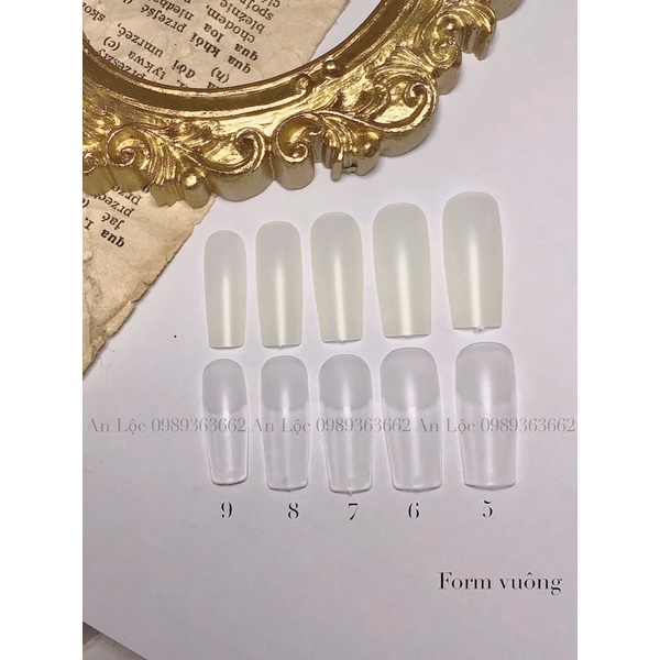 Móng up lẻ size dáng nhọn,vuông,thang đã nhám