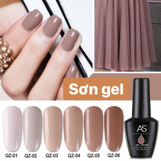 Sơn Gel AS tone màu Nâu ( mã QZ - chai đen )