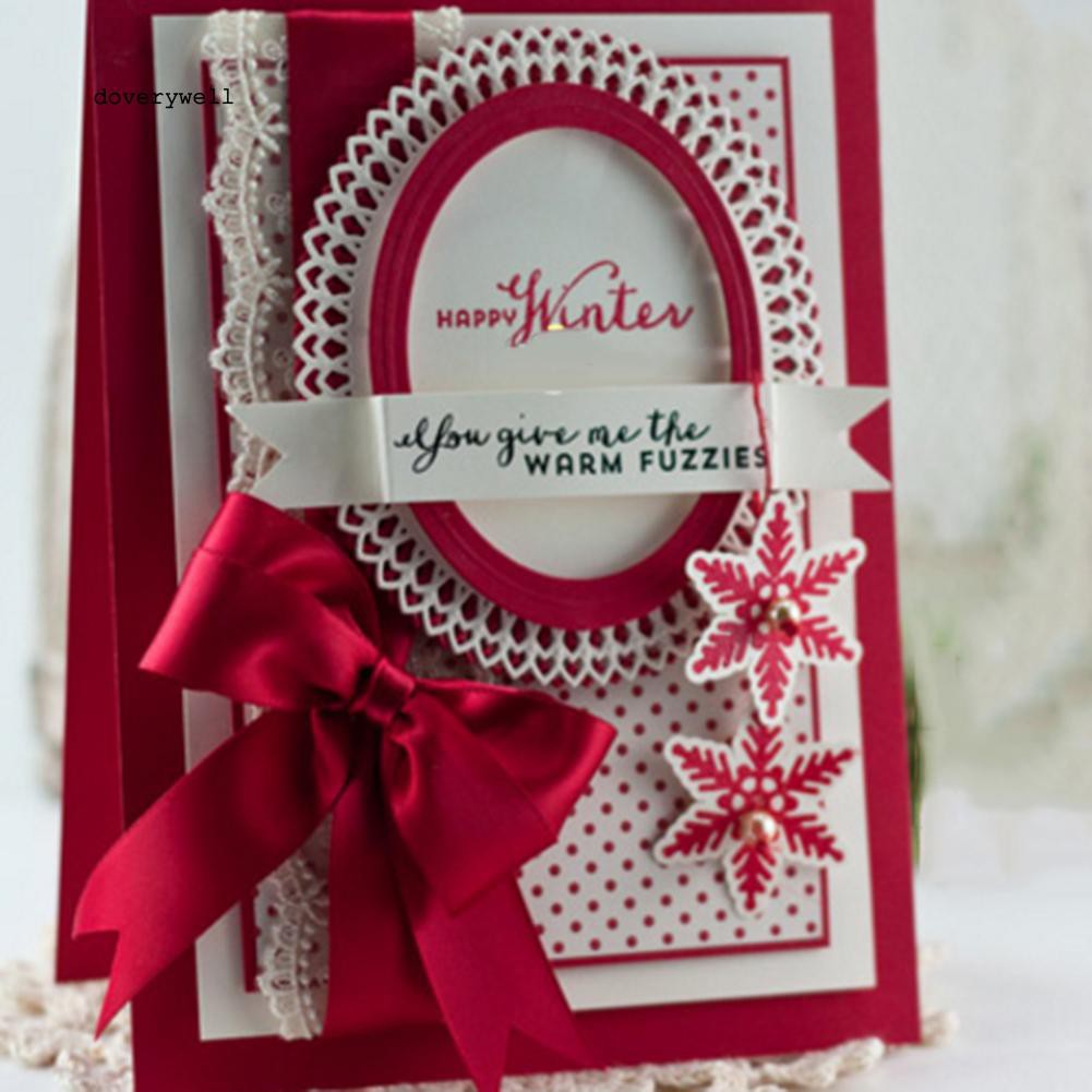 Set khuôn cắt giấy hình oval tỉ mỉ dùng trang trí