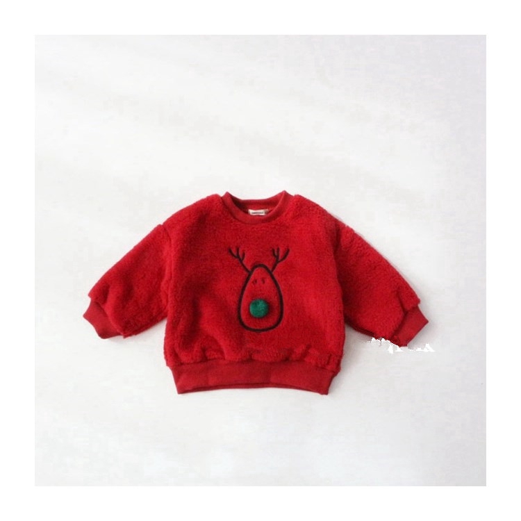 Bộ Áo Tay Dài + Quần Legging Họa Tiết Giáng Sinh Cho Bé