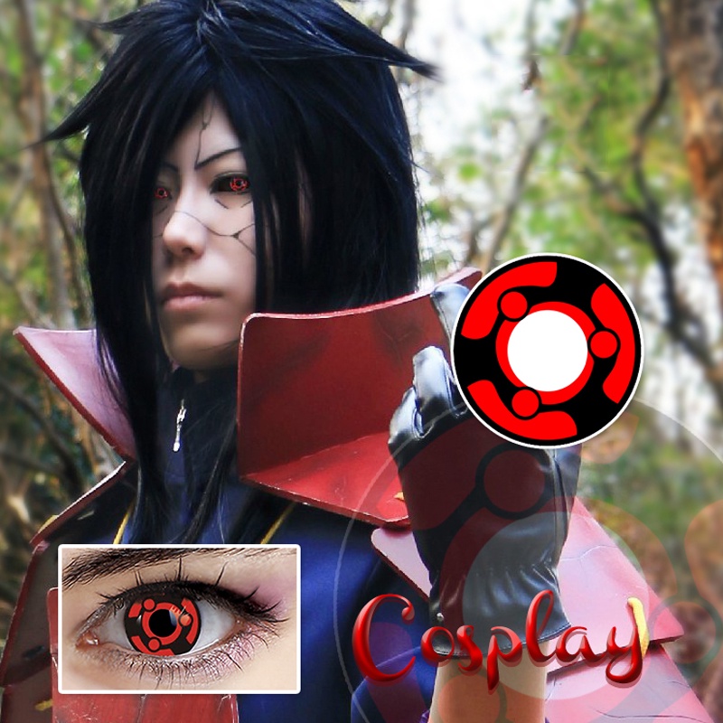 Kính áp tròng Calk cosplay Sharingan Uchiha Itachi độc đáo